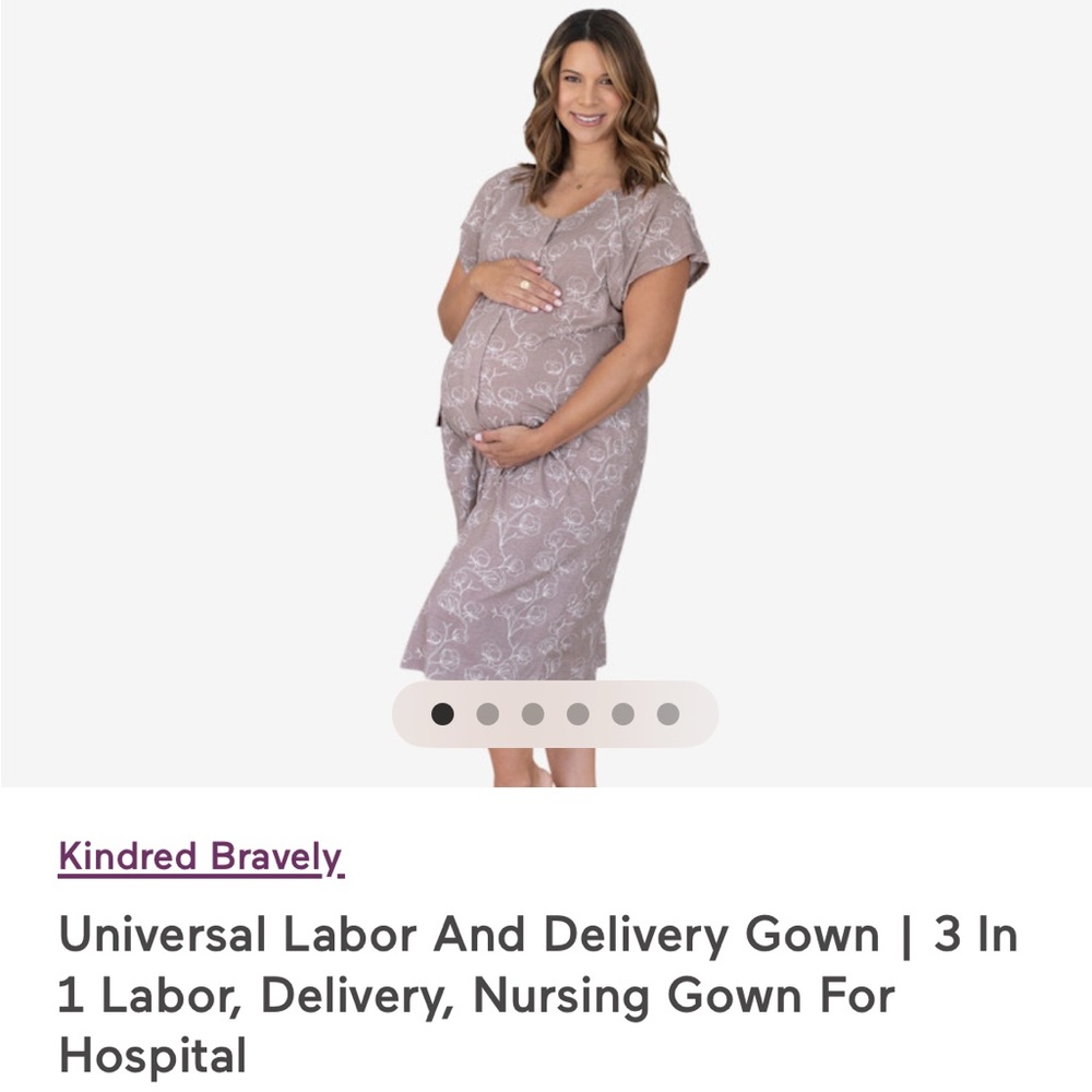 Universal Labor And Delivery Gown | 3 In
1 Labor, Delivery, Nursing Gown